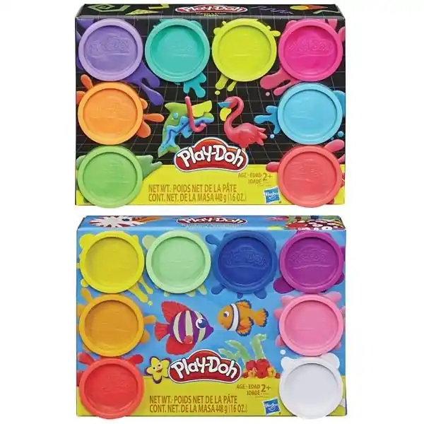 Play-doh 8-pack Neon Non-toxic Modeling Compound Set