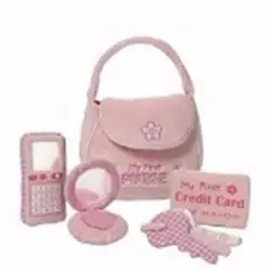 My First Purse Playset - Plush Toy For Infants - Light Pink