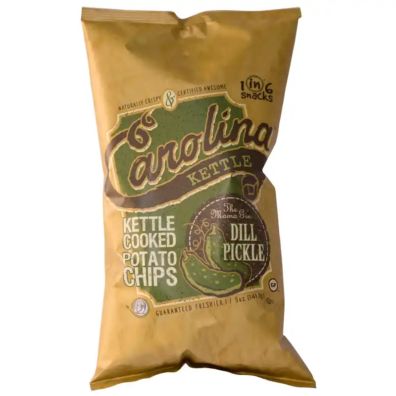 Carolina Dill Pickle Potato Chips 5 Oz Bagged - Flavorful Snack