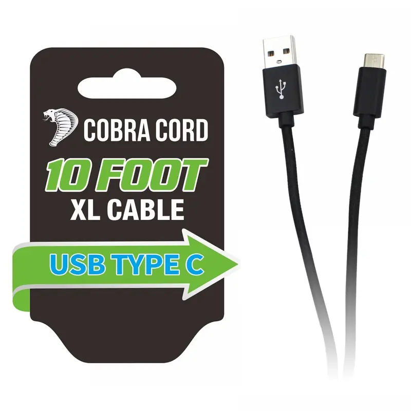 Cobra Cord Usb Type C Charging Cable 1 Pk