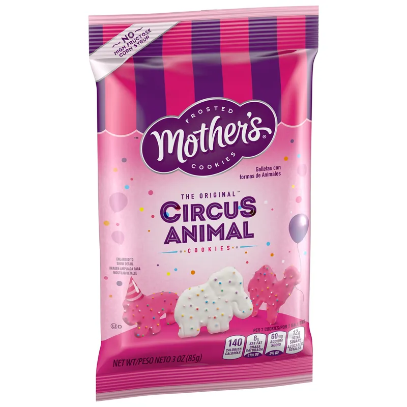 Mother‘s Grab N‘ Go Original Circus Animal Cookies 3 Oz Bagged