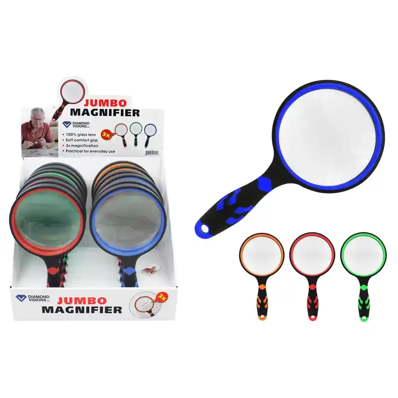 Jumbo Magnifying Glass - Assorted Colors, 11.4 In Height, 1 Pc