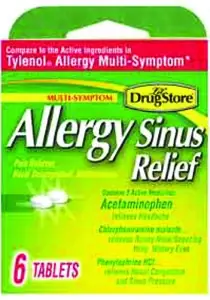 Lil‘ Drug Store Allergy Sinus Relief 6 Ct 6 Pk
