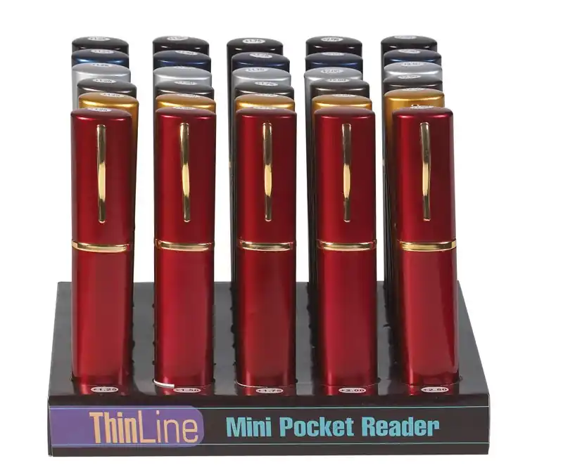 Assorted Thinline Tube Reading Glasses 1 Pk