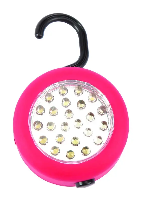 Red Battery Powered Led Hanging Puck Light 1 Pk