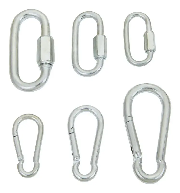 Zinc-plated Steel Snap Hook And Quick Link Set