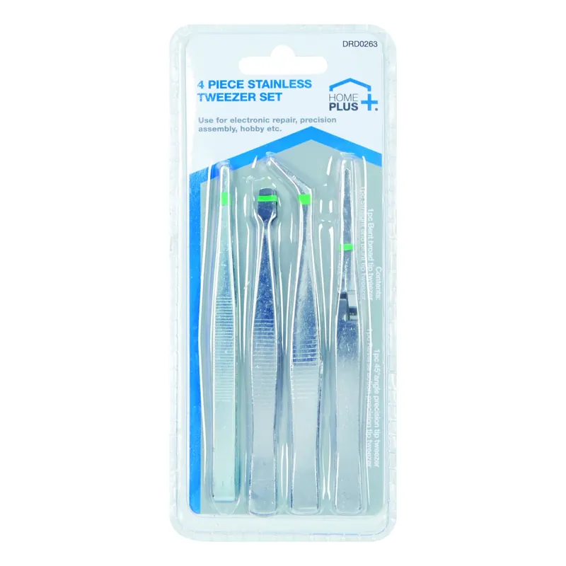 Tweezers 4 Pc