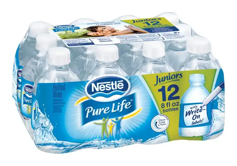 Pure Life Bottled Water 8 Oz 12 Pk