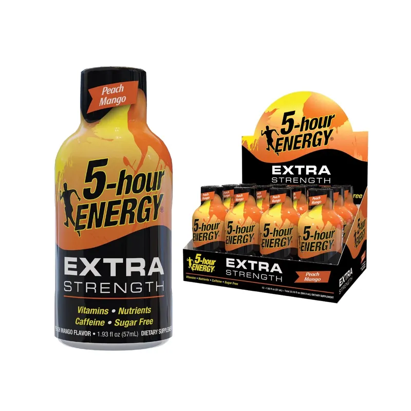 Extra Strength Shot, Peach Mango, 1.93-oz.