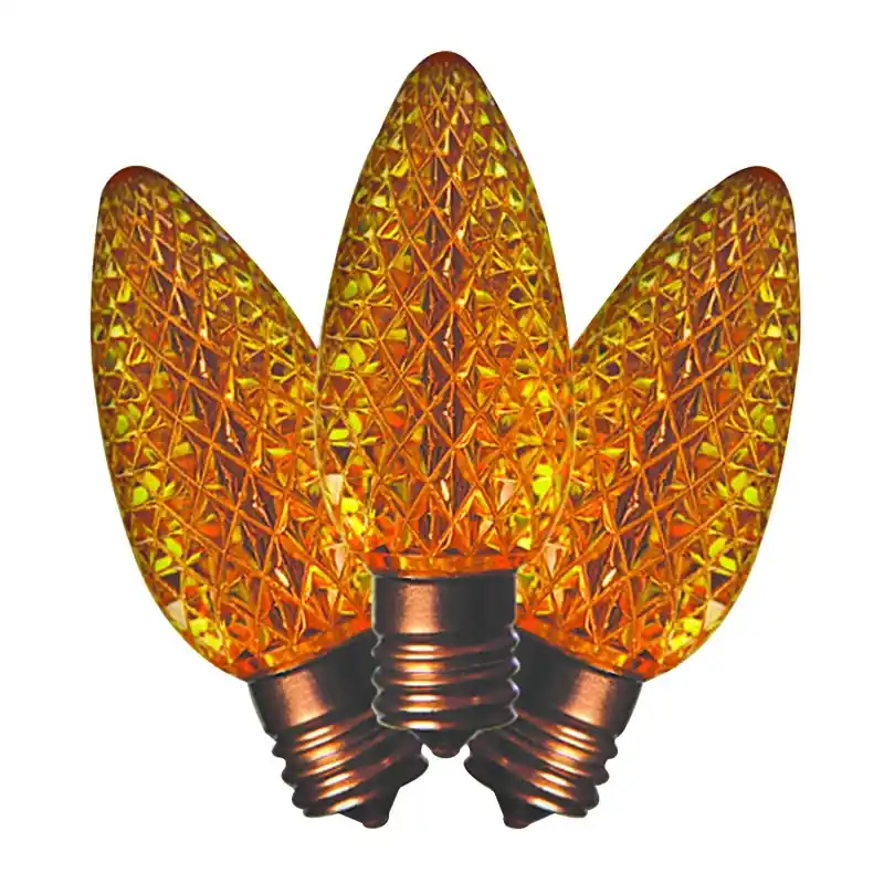 Led C9 Yellow 25 Ct Replacement Christmas Light Bulbs