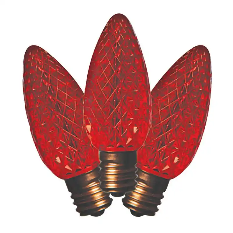 Led C9 Red 25 Ct Replacement Christmas Light Bulbs
