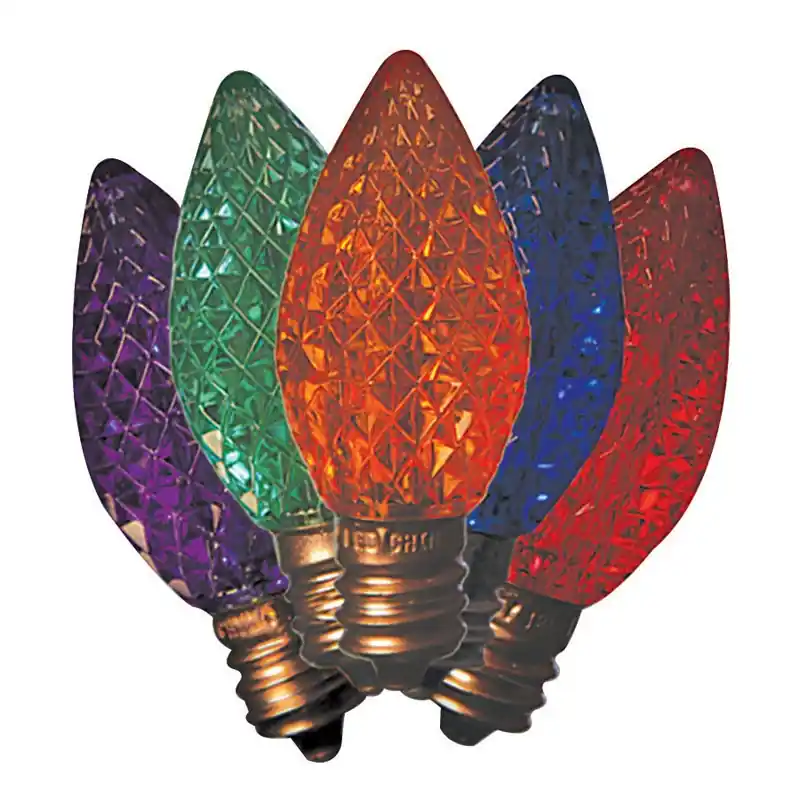 Led C7 Multicolored 25 Ct Replacement Christmas Light Bulbs