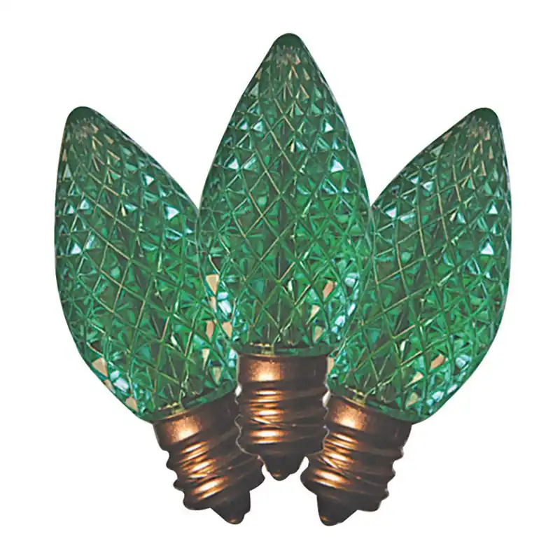 Led C7 Green 25 Ct Replacement Christmas Light Bulbs