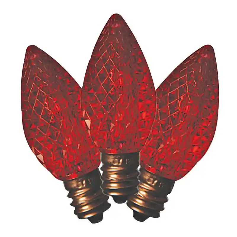 Led C7 Red 25 Ct Replacement Christmas Light Bulbs