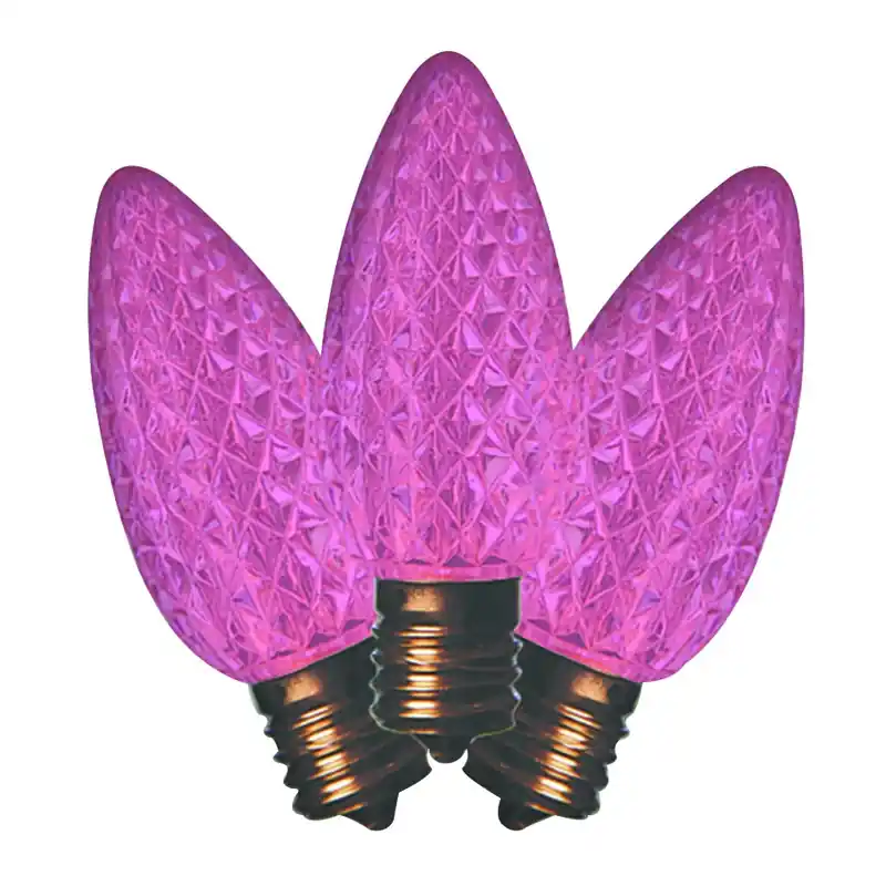 Led C9 Pink 25 Ct Replacement Christmas Light Bulbs