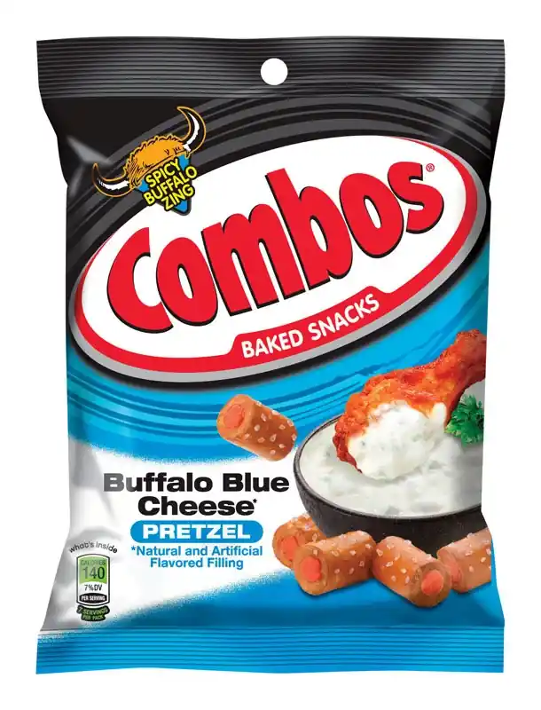 Baked Snacks Buffalo Blue Cheese Filled Pretzels 6.3 Oz Bagged
