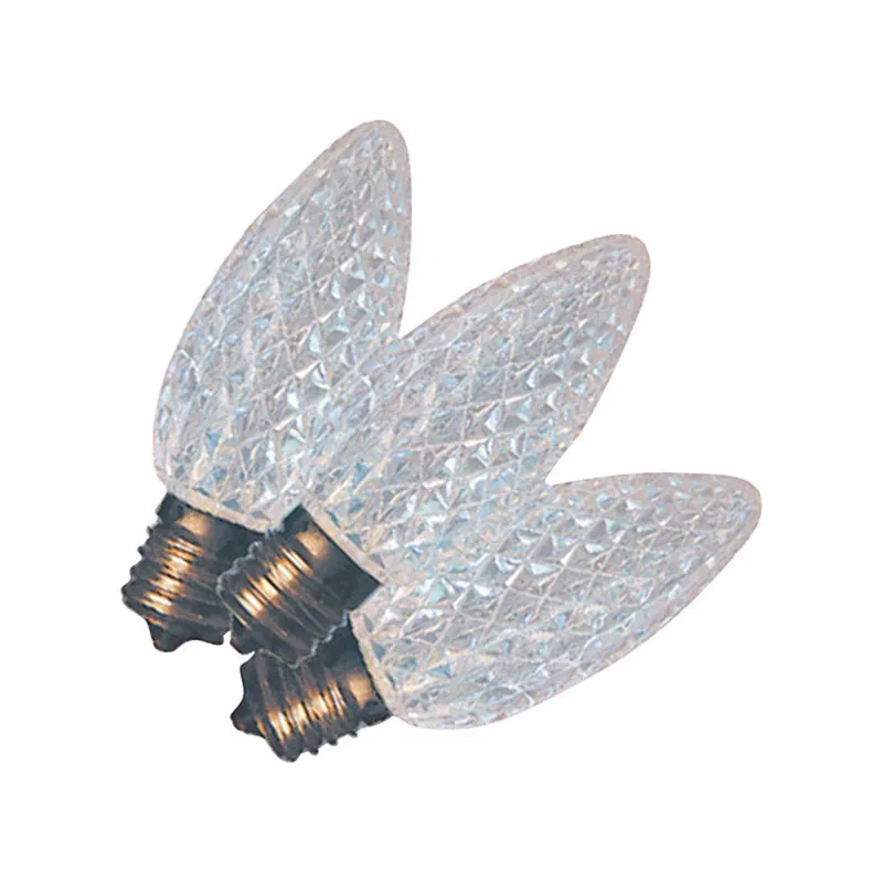 Led C9 Cool White 25 Ct Replacement Christmas Light Bulbs