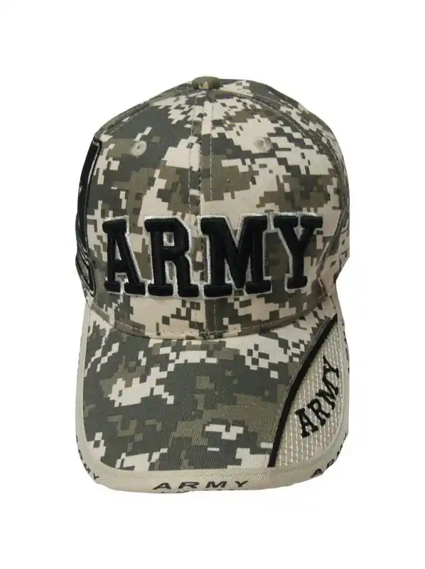U.s. Army Logo Baseball Cap Digital Camouflage One Size Fits All