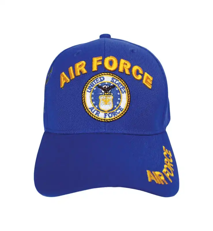 U.s. Air Force Logo Baseball Cap Royal Blue One Size Fits All