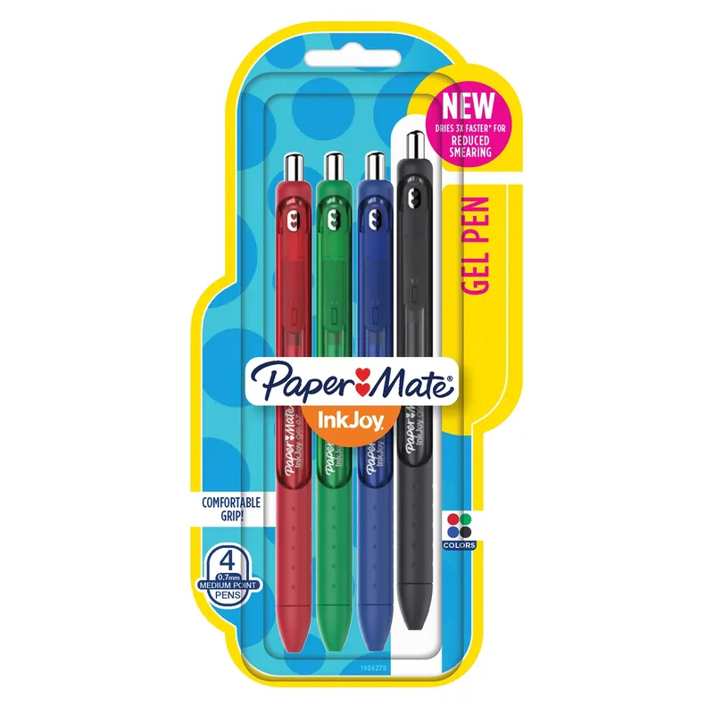 Ink Joy Assorted Retractable Gel Pen 4 Pk