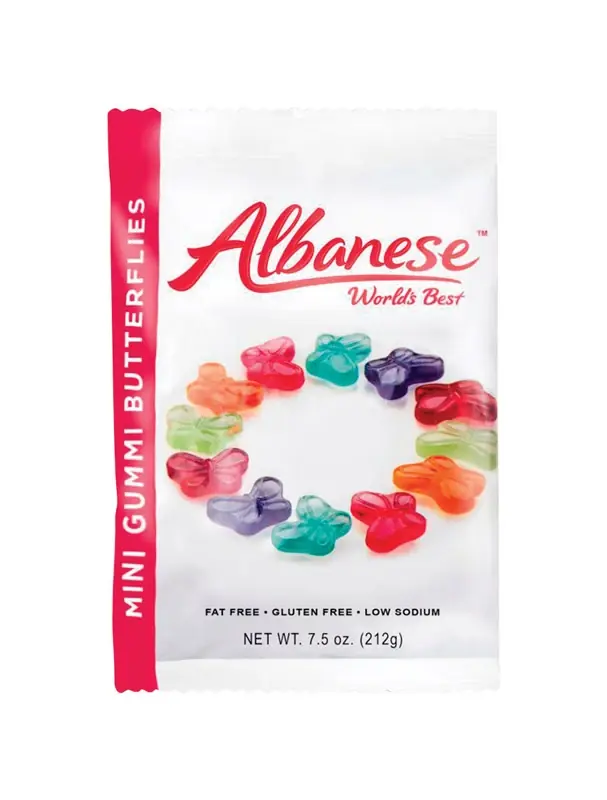 Assorted Gummy Butterflies Candy 7.5 Oz