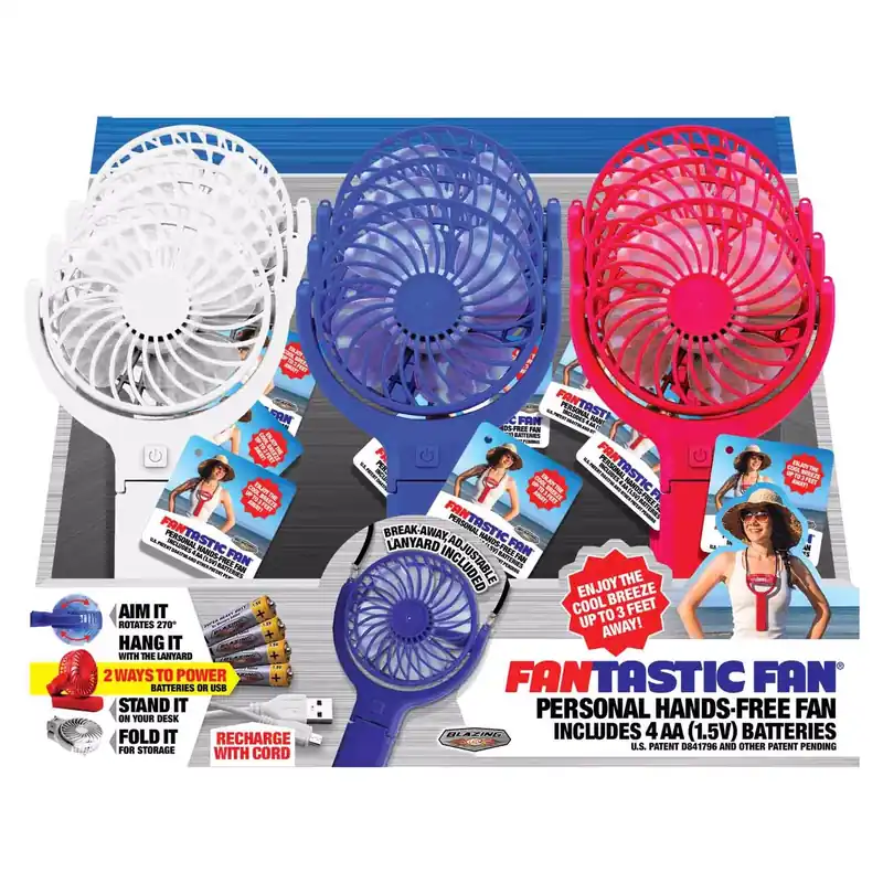 Fantastic Fan Hands Free Personal Fan Plastic 1 Pk