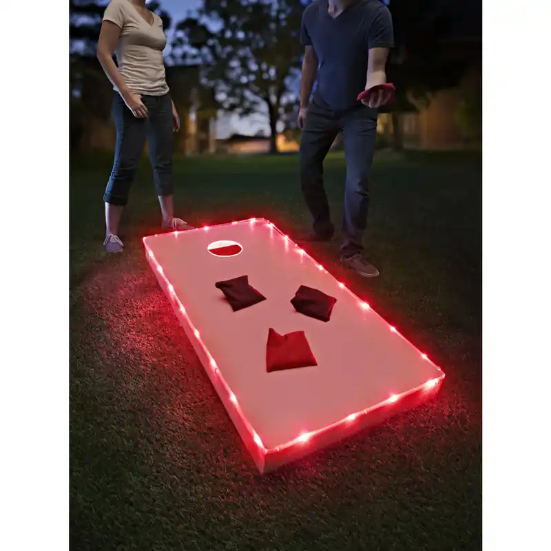 Toss Brightz Red Led Cornhole Light Kit Abs Plastics 1 Pk