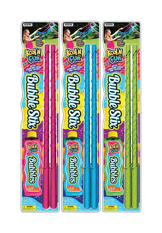 Kool‘n Fun Bubble Set With Wand Assorted 3 Pc
