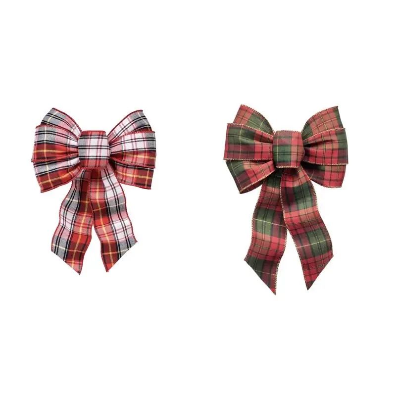 Assorted 7 Loop Christmas Bow 8.5 In. - Festive Indoor Decor