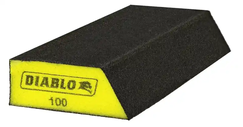 Extended Corner Contact Sanding Sponge, 100-grit (fine)