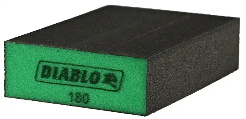 5 In. L X 3 In. W X 1 In. 180 Grit Ultra Fine Flat Surface Sanding Sponge