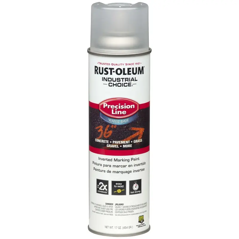 1801838 Industrial Choice Clear Inverted Marking Spray Paint, 16 Oz Can