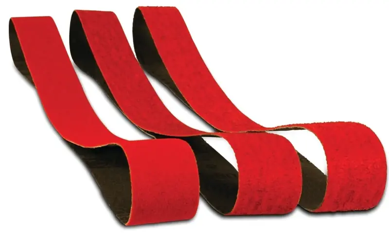 30 In. L X 1 In. W Assorted Grit Zirconium Oxide Sanding Belt 3 Pk