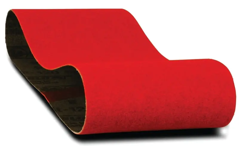18 In. L X 3 In. W 80 Grit Zirconium Oxide Sanding Belt 5 Pk