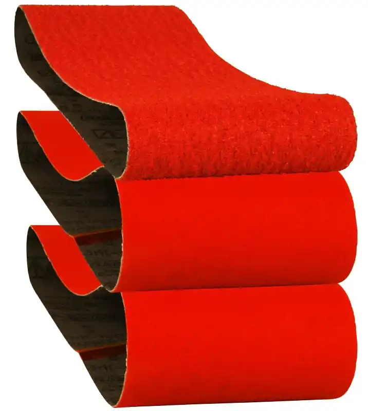 24 In. L X 4 In. W Assorted Grit Zirconium Oxide Sanding Belt 3 Pk