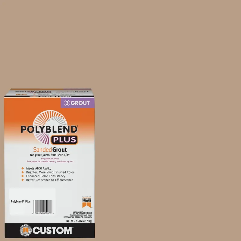 Polyblend Plus Indoor And Outdoor Haystack Sanded Grout 7 Lb