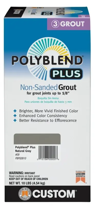 Polyblend Plus Indoor And Outdoor Natural Gray Non-sanded Grout 10 Lb