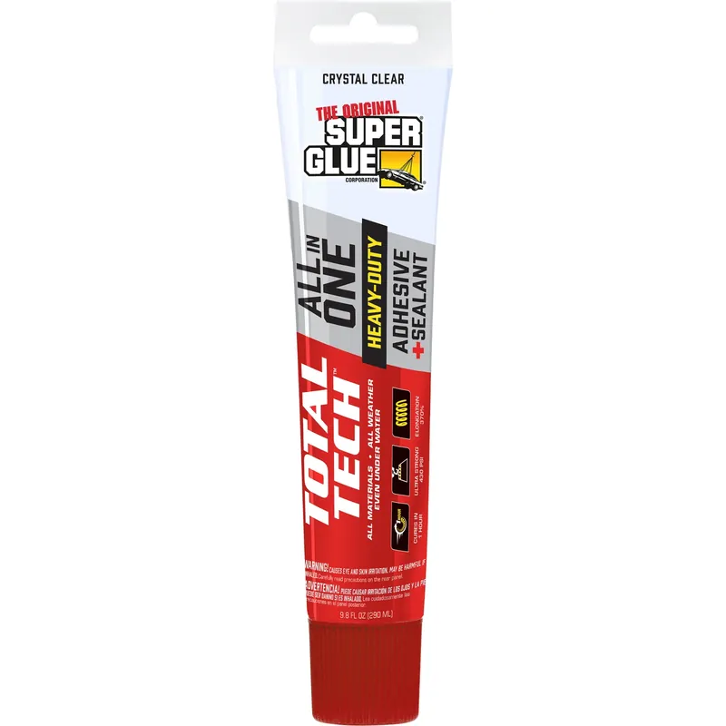 Super Glue Total Tech Adhesive / Sealant, Clear, 4.2 Oz.tube