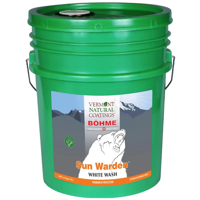 Sun Warden Flat Whitewash Water-based Wood Finish 5 Gallon