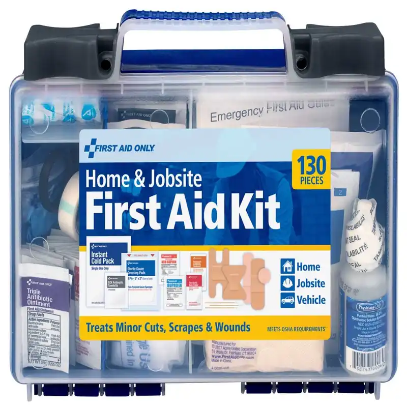 Home & Jobsite Multicolored 25 Person First Aid Kit 130 Pc