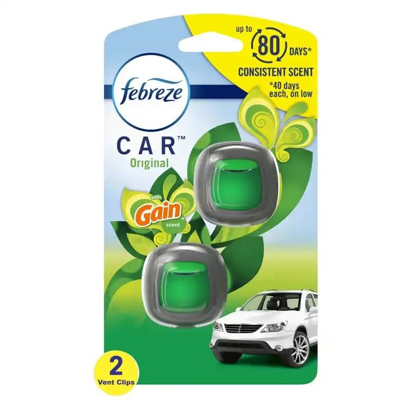 Original Gain Scent Car Air Freshener 0.06 Oz Liquid 2 Pk