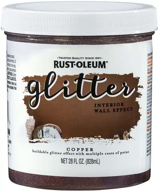 Glitter Copper Water-based Paint Interior 28 Oz