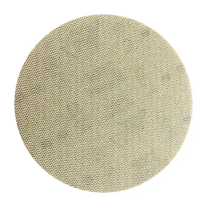 Sandnet 5 In. Ceramic Blend Hook And Lock Sanding Disc 60 Grit Coarse 10 Pk