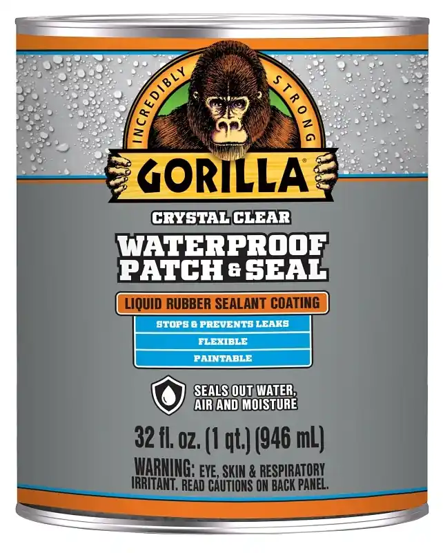 Clear Rubber-based Liquid Rubber Waterproof Sealer 32 Oz