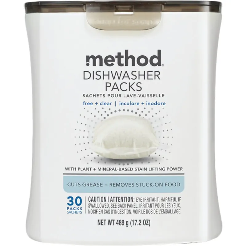 Free & Clear Scent Pods Dishwasher Detergent 17.2 Oz 30 Pk