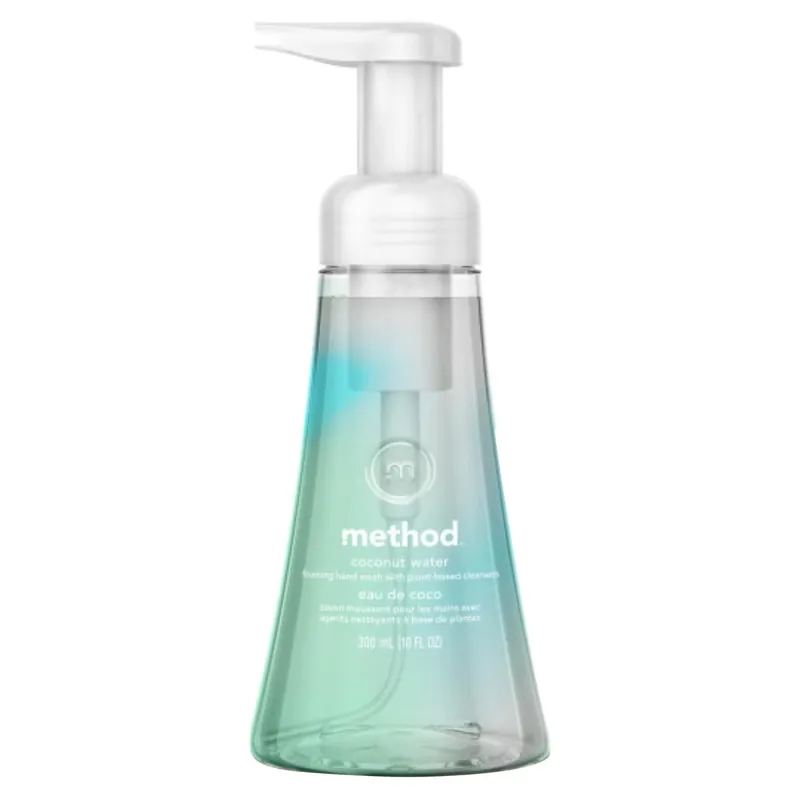 Coconut Water Scent Foam Hand Wash 10 Oz - Antibacterial, Moisturizing, Pump Bottle