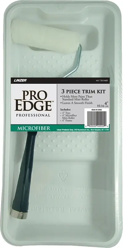 Pro Edge Plastic 4 In. W Disposable Paint Tray Kit