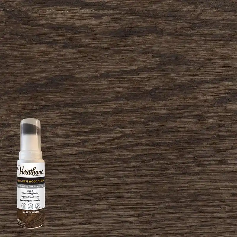 Less Mess Dark Walnut Water-based Linseed Oil Emulsion Wood Stain 4 Oz