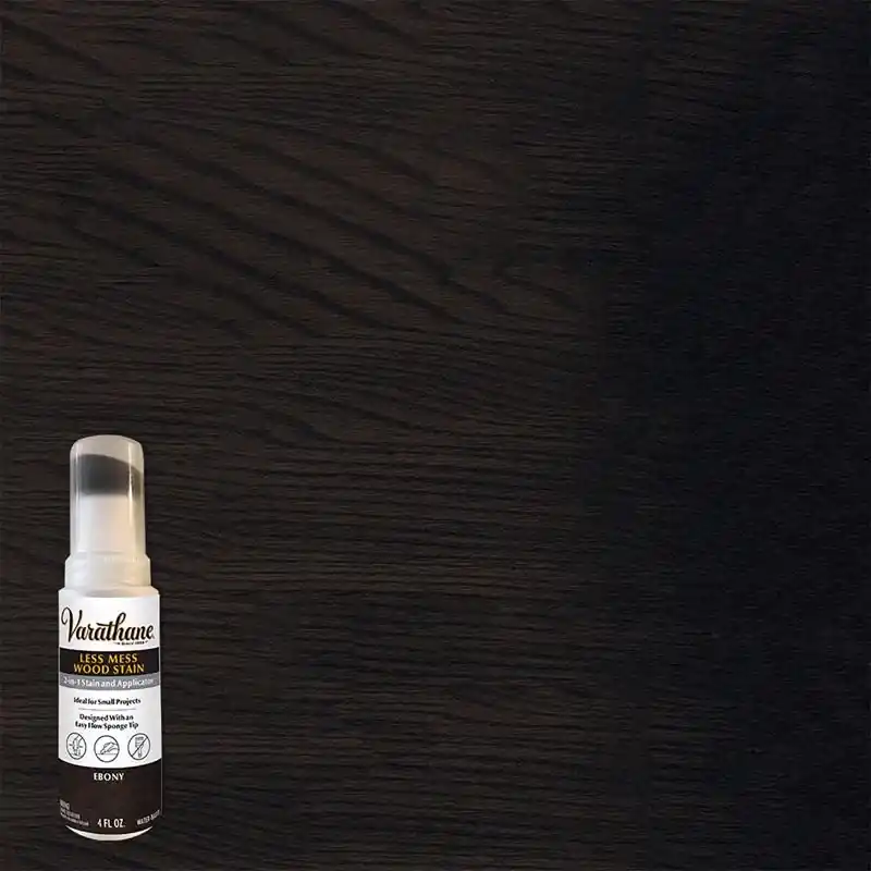 Less Mess Ebony Water-based Linseed Oil Emulsion Wood Stain 4 Oz