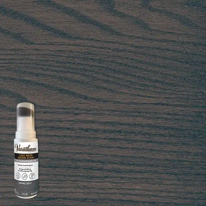 Less Mess Smoke Gray Water-based Linseed Oil Emulsion Wood Stain 4 Oz